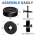 12Pack 70Lbs+ Countersunk 0.98x0.22inch MIKEDE Strong Neodymium Cup Magnets, Force Heavy Duty Black Round Base Cup