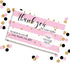 Pink Stripes Scratch & Win Customer Appreciation Package Inserts, 20 Single Sided Insert Cards with Scratch Off