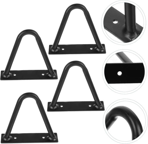 4pcs DOITOOL Metal Hairpin Table Legs Durable and Easy to Install Furniture Legs for Coffee Tables Desks and Tv Stands