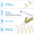 24V 6000K LED16.4ft 14W/m, 8mm Commercial LED Strip Lights COB LED Daylight White Super Bright Dotless High Density