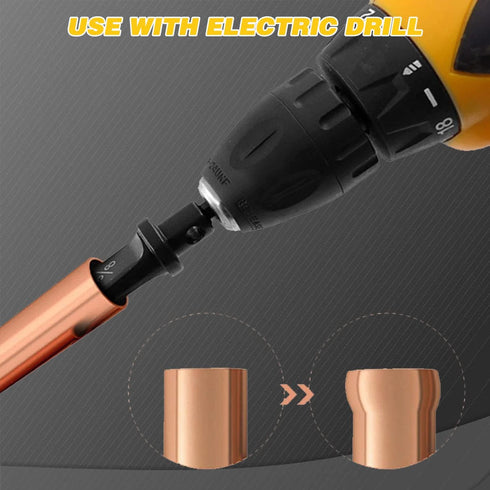 HVAC Repair Tool, 5 in 1 Swage Tube Expander for Air Conditioner Copper Pipe with Drill Set