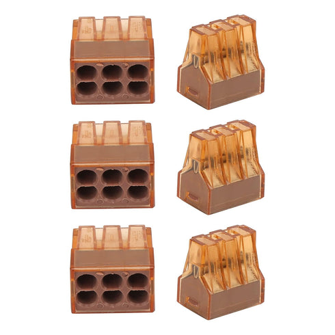 Wire Nut, Polycarbon Shell, Electroplated Copper Conductor, 10Pcs Push Wire Connector for Industrial Electrical