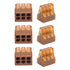 Wire Nut, Polycarbon Shell, Electroplated Copper Conductor, 10Pcs Push Wire Connector for Industrial Electrical