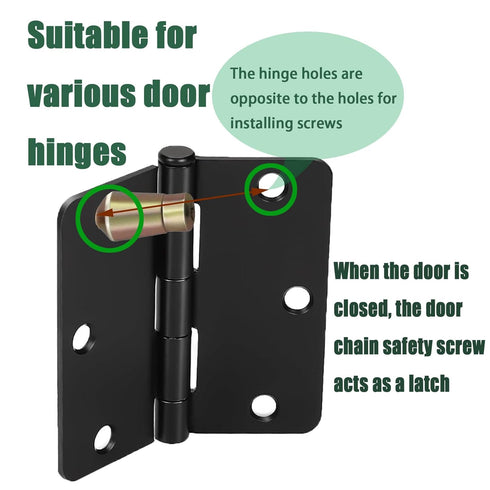 Door Hinges Security Screws, Tamper Proof Screws for Door Security, 10 Pack Accessory Hinge Screws