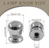 Biaungdo 2 1/4-27 Inch, Pcs Ball Lamp Finial Cap Knob, Silver Lamp Shade Screw Cap Top Lamps Decoration for Lamps Shade