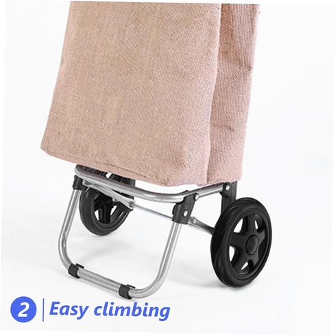 2pcs Replacement Rolling Cart Wheels for Shopping Trolley Lightweight Utility Cart Wheels with Climbing Design for Easy