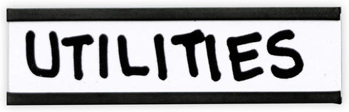 SmartSign Pack of 25 Magnetic 'C' Channel Label Holders, 0.5" x 2"