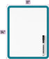 Mr. Pen Dry Erase Board, 14” x 11” Small White Board with Black Marker, Green Frame for Kids and Students