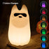 7 Cute Dog Night Light, Colors Want Want Nightlight, LED Bedside Lamp, Touch-Sensitive for Bedroom, Living Room,Dorm