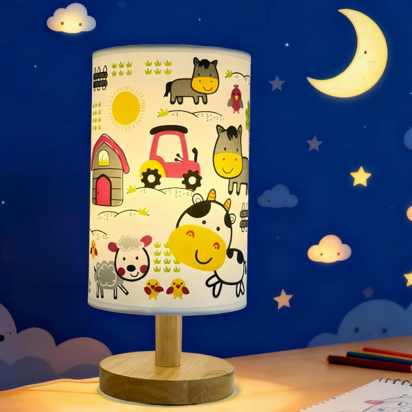 GERMAXXIS Kids Night Light with 3 Color Temperatures - Animals Desk Lamp for
