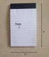 Mini Pocket Notepad Holder with 50 Lined Sheets, Refillable Memo Book Refills, 5 Pack 3x5 Inch Writing Pads