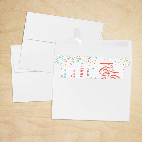 LUXPAPER A7 Invitation Envelopes for 5 x 7 Cards, 80 lb. Bright White, Printable with Peel and Press Seal, 250 Pack