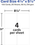 Printable Postcards Avery, 4.25" x 5.5", Ivory, 100 Blank Postcards for Laser and Inkjet Printers (5919)