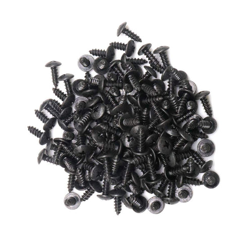 150pcs #8 x 1/2 inch Truss Phillips Wood Screws with Black Oxide Coating
