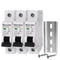 3PCS Miniature Circuit Breaker, 120V/240V AC, 1 Pole, 16Amp, Smart DIN Rail Mount for Marine, Solar Systems
