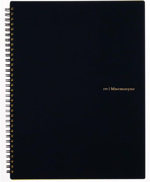 Maruman MNEMOSYNE Notebook, 11.69 x 8.66 Inches (A4), 7mm ruled, 70 Sheets (N199A), White