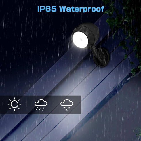 6 1000LM IP65 6000K ASOFTY Wireless Battery Operated Motion Sensor Outdoor Light, LED LED Spotlights with Remote