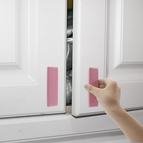 6PCS Closet 64mm/2.5'') Wooden Pull Handles, Solid Wood Bedroom Dresser Wardrobe Door Pulls,Cupboard TV Cabinet Bedside