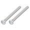 Hex Bolts (M12-1.75x130mm) 2Pcs, Fully Threaded Coarse Hex Head Screw Bolt Machine Screws - 304 Stainless Steel, Silver