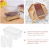 10pcs Cake Box Clear Tiramisu Box, Food Containers Bakery Carrier Packing Small Cake Holder with Lid