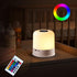 Generic Lamp,16 3 1 Portable Night Light, USB Rechargeable Small Desk RGB Colors & Brightness & Remote, Touch Bedside