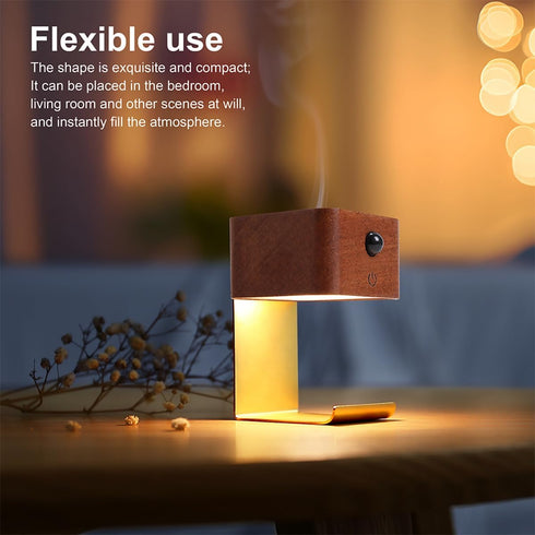 HBCIDC Motion Sensor Night Light with Desktop Wall Mounted Essential Oil Diffuser Perfect for Bedroom Car Romantic Gift