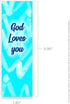 God Loves You, Psalm 86:5, Bulk Pack of 25 Christian Bookmarks for Kids, Sunday School Prizes
