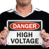 SmartSign “Danger - High Voltage” Aluminum Sign | 7" x 10"