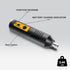 Mini Cordless Electric Screwdriver, Rechargeable with 10 Bits & 2 Extended Bits, USB Cable, Magnetic Hex Chuck