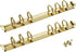 Book Rings Metal Loose Leaf Binders, 2pcs, A6 Notebook Ring Binders, Replacement Kit for DIY