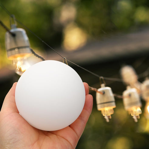 Ipetboom 3.1 Inch G9 Bulb, Frosted White Glass Globe for Light Fixtures - Round Replacement Shade Cover with Standard