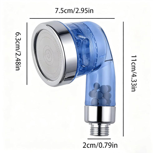 Qusmeiyici 3 Blue Shampoo Bowl Sprayer Head with Filter, Sink Faucet Sprayer Attachment Salon Shampoo Bowl Spray Head