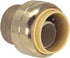 4-Pack 3/4-Inch PushFit End Cap, Push-to-Connect Brass Plumbing Fitting for Copper, PEX, CPVC