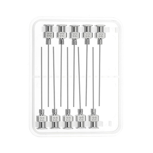 PATIKIL 10 Pcs 22G Blunt Tip Dispensing Needle 1.5 Inch Stainless Steel Liquid Dispenser with Lure Lock