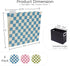 Y YOMA 6 Pack Decorative Hanging File Folders, Letter Size, Checkerboard Organizer for Office Home with 1/5-Cut Tabs,