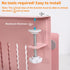 LUKETURE Desk Side Storage, Under Desk Storage, Steel Desk Hanging Organizer with Pen Holder, Laptop Holder, No Drill