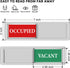 Privacy Sign - Vacant Occupied for Home Bathroom, Office, Restroom, Conference, Hotel, Magnetic Slider Indicator