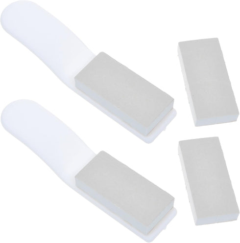 Cosmos Pack of 2 White Toilet Seat Pad Cover Lifter Lift Handle