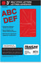 Headline Sign 31313 Stick-On Vinyl Letters, Red, 3-Inch