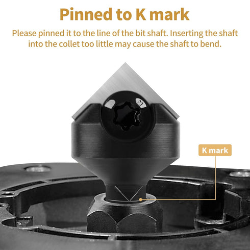 BINSTAK 90 1/4 Inch Degree V Groove Router Bit Shank, Carbide Insert Wood CNC Router Bits for Woodworking Engraving