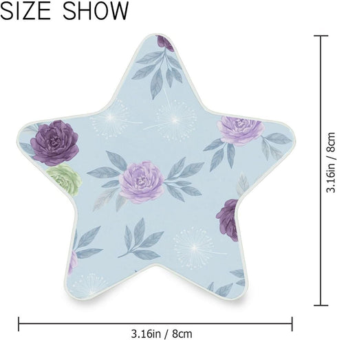 Burbuja 0.2W Flowers LED Night Light Plug into Wall Star-Shaped Nightlight Dusk to Dawn Auto Sensor for Bedroom