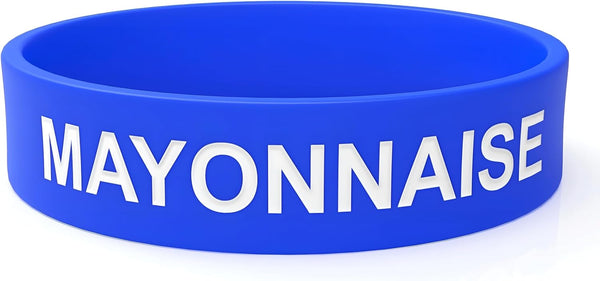 Silicone Bottle Labels - Assorted Styles for Kitchen and Restaurant Use. (Mayonnaise)