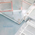 Clear Acrylic Desk Organizer 4-Piece Kit with Free Acrylic Ruler, Desktop Organization for Office or Home