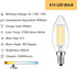 LED Light Bulbs E14 Base Warm White 2700K 60W Dimmable European Light Bulbs for Turkish Lamp, E14 Bulb 6W LED Candle Bulb, 6 Pack by Sunaiony