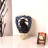 L12022 Bieye Tiffany Style Stained Glass Raven Plug-in Night Light Gothic Crow and Full Moon Design Bedside Wall Lamp