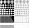 JIEHENG Light Dimming Stickers,LED Cover Stickers,2 Sheets White and Black,50% Dimming of