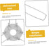 5pcs Spring Clip Adapter for Lamp Shades Firm Hold Recessed Light Fixators Compatible Ceiling Lights and Wall Sconces