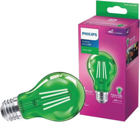 LED Green Party Light Bulb