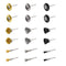 18Pcs Wire Brushes Set, Steel Wire Wheels Pen Brushes Kit for Rotary Tool, 1/8"(3mm) Shank