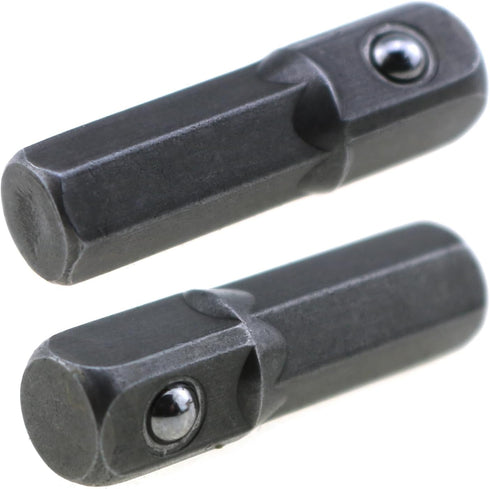 10PCS Power Tool Replacement Part 1/4 Inch Hex Shank to Square Impact Socket Adapter Suitable for Drill Driver Socket Driver Electric and Pneumatic Drill